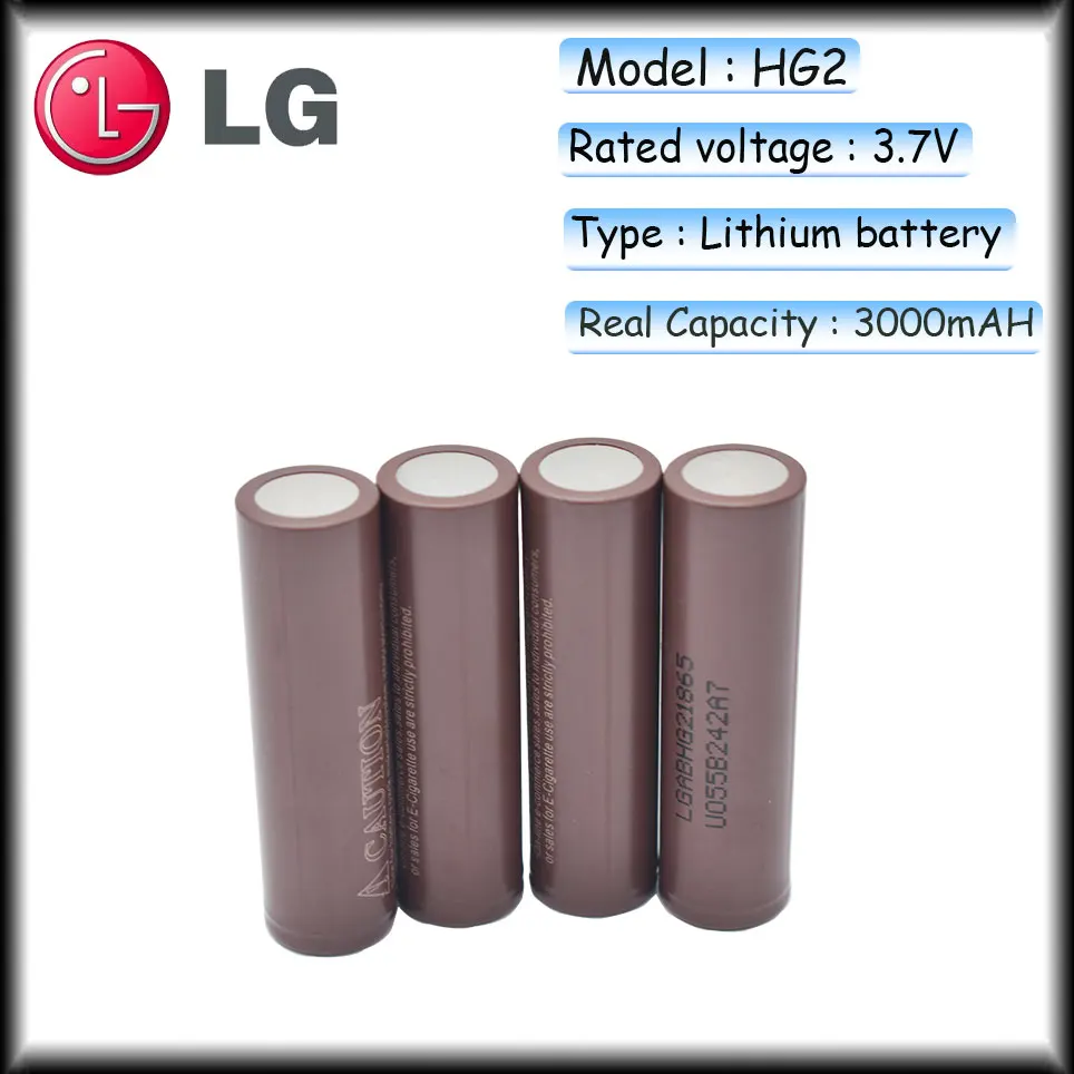 100% New Original HG2 18650 3000mAh battery 18650 HG2 3.7V discharge 20A dedicated For HG2 Power Rechargeable battery
100% New Original HG2 18650 3000mAh battery 18650 HG2 3.7V discharge 20A dedicated For HG2 Power Rechargeable battery