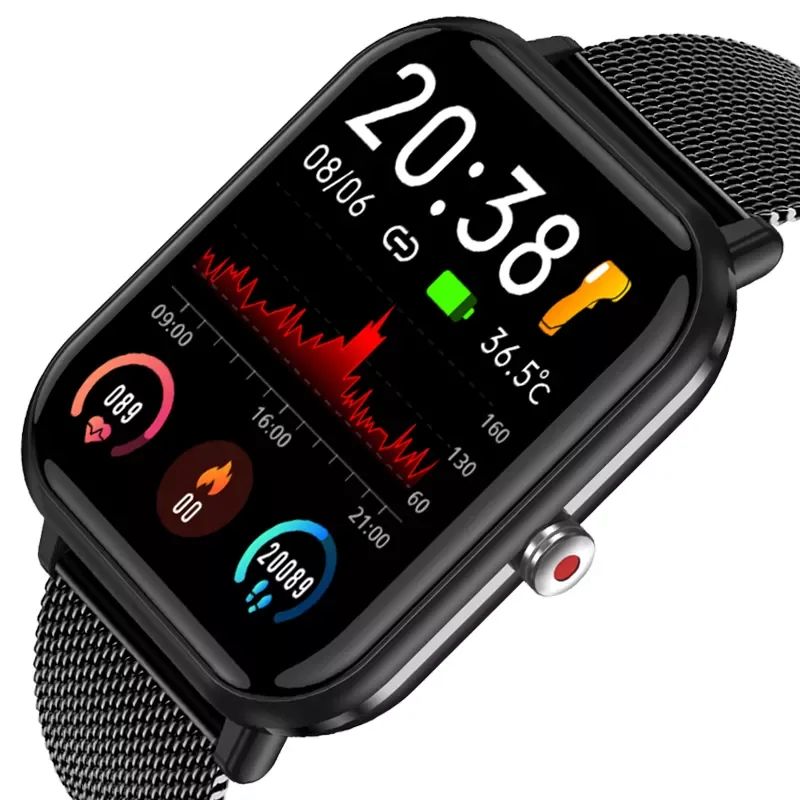Smartwatch Fitness Tracker Watches Bluetooth Weather Forecast IP68 Waterproof Newest Body Temperature Detection Smart Watch
Smartwatch Fitness Tracker Watches Bluetooth Weather Forecast IP68 Waterproof Newest Body Temperature Detection Smart Watch