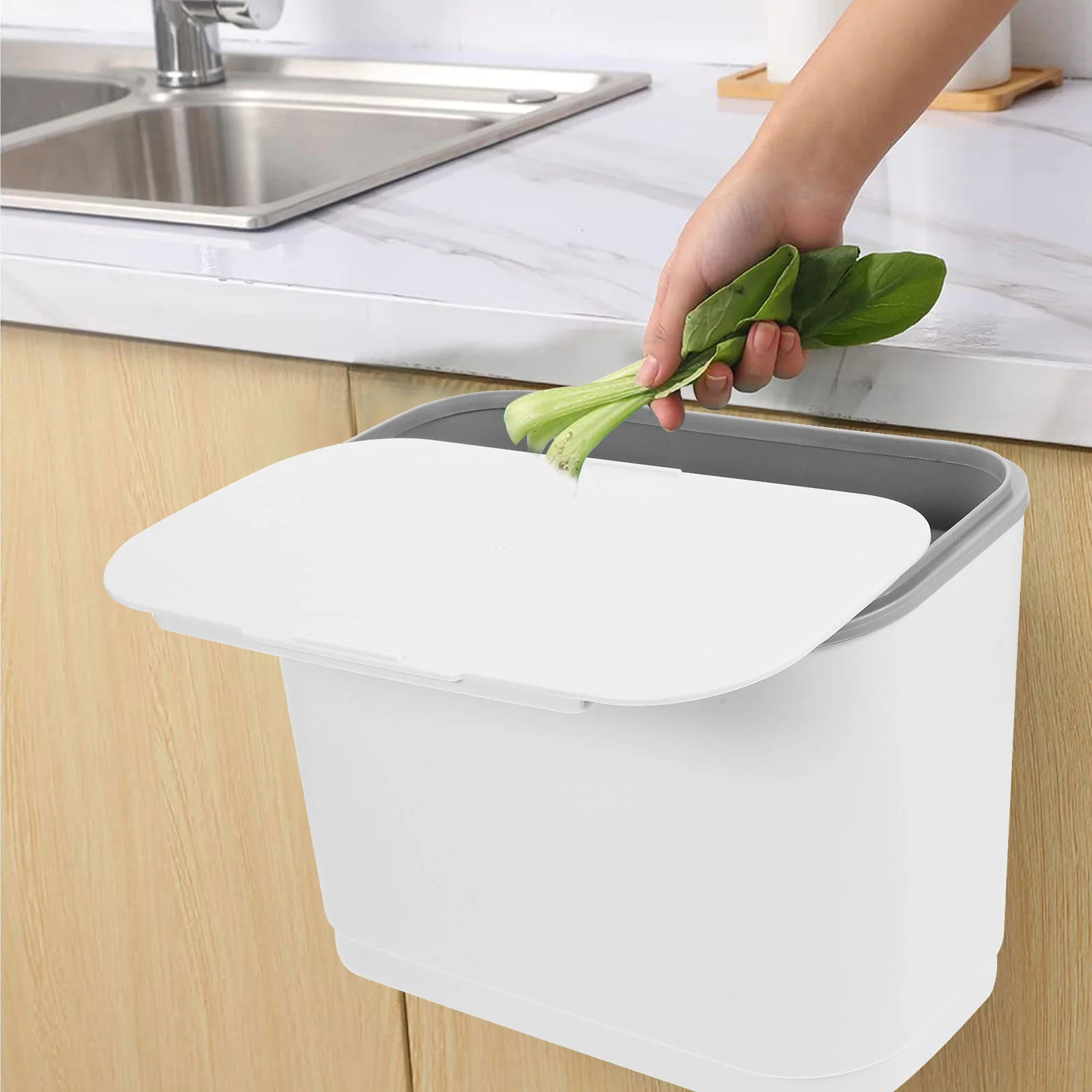 Hanging Trash Can Lid Kitchen Waste Bin Small Basket Abs Bucket Supply Creative Garbage
Hanging Trash Can Lid Kitchen Waste Bin Small Basket Abs Bucket Supply Creative Garbage