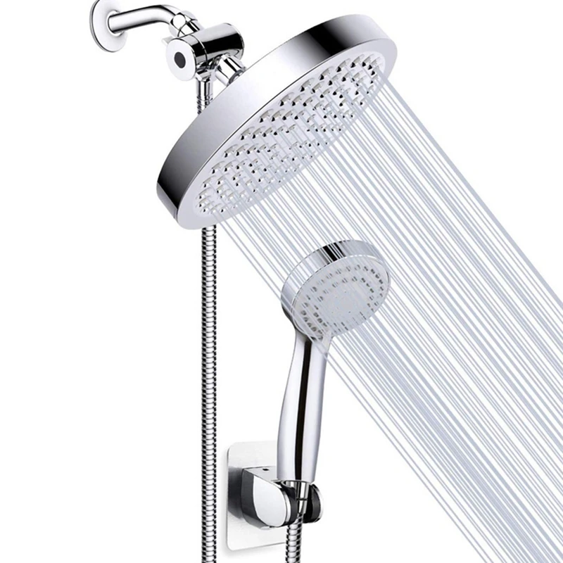 Shower Heads, High Pressure Rainfall And Handheld Shower Head Combo, 3 Mode Detachable Dual Shower Head For Bath
Shower Heads, High Pressure Rainfall And Handheld Shower Head Combo, 3 Mode Detachable Dual Shower Head For Bath