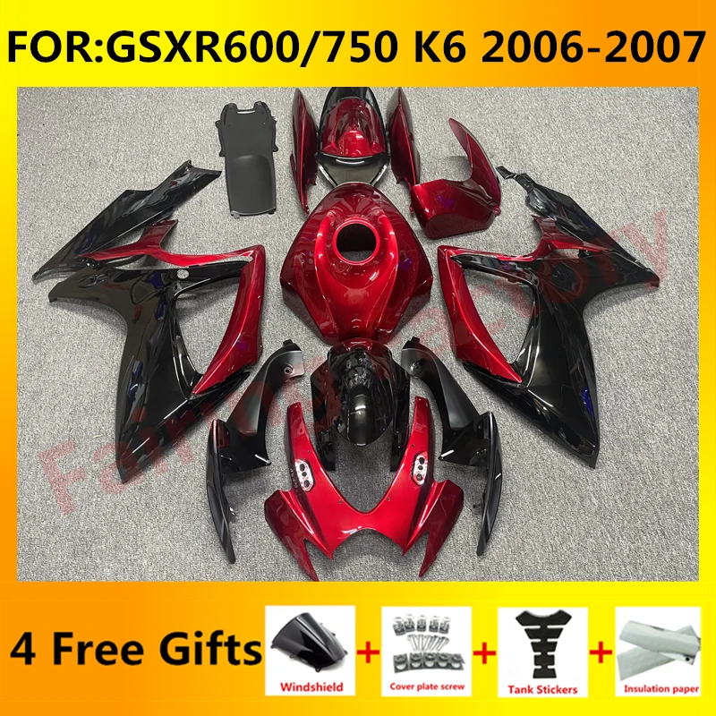 NEW ABS Motorcycle Whole Fairing kit fit for GSXR600 750 06 07 GSXR 600 GSX-R750 K6 2006 2007 full Fairings kits set red black
NEW ABS Motorcycle Whole Fairing kit fit for GSXR600 750 06 07 GSXR 600 GSX-R750 K6 2006 2007 full Fairings kits set red black