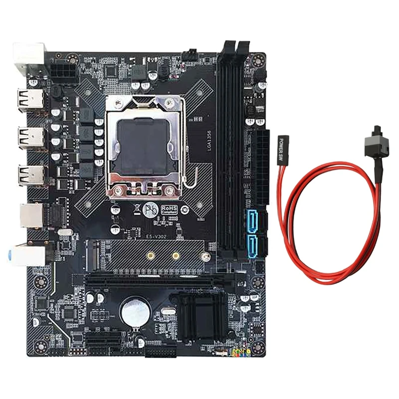 X79 Motherboard HM65 LGA1356 CPU 2XDDR3 REG ECC RAM M.2 NVME SATA3.0 Motherboard with Switch Cable for Xeon E5 CPU
X79 Motherboard HM65 LGA1356 CPU 2XDDR3 REG ECC RAM M.2 NVME SATA3.0 Motherboard with Switch Cable for Xeon E5 CPU