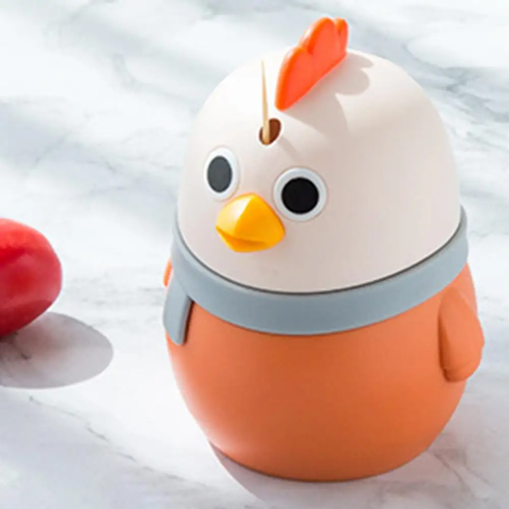 Toothpick Dispenser Mini Lightweight Cute Chicken Table Automatic Pop-up Toothpick Case Plastic Toothpick Box for Kitchen
Toothpick Dispenser Mini Lightweight Cute Chicken Table Automatic Pop-up Toothpick Case Plastic Toothpick Box for Kitchen