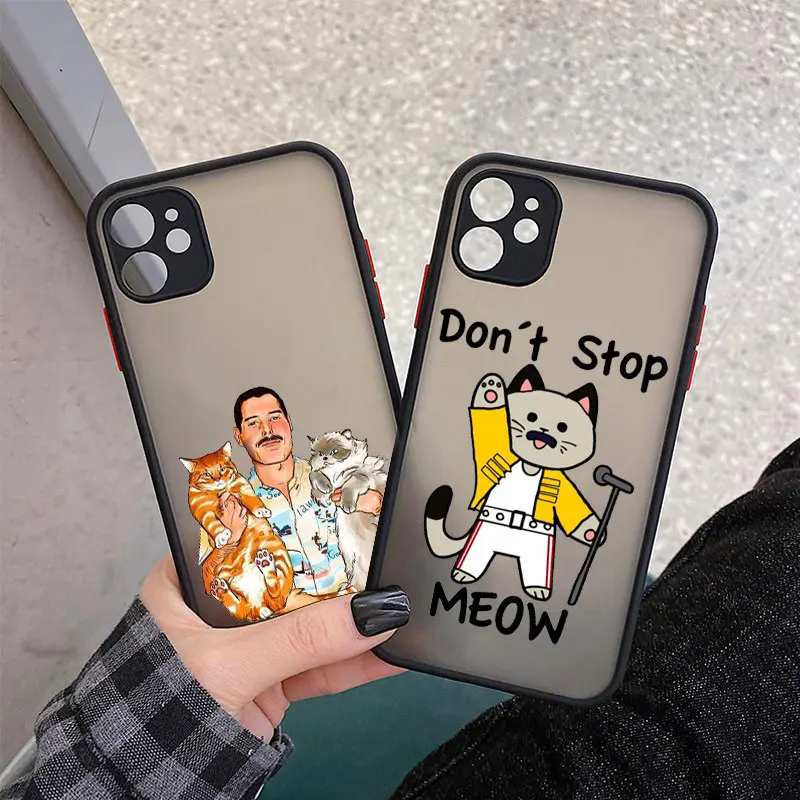 Coque iPhone X XR XS 11 12 13 Pro Mini Max 8 7 Plus SE 2020 Freddie Mercury Queen PC Frosted Phone Case
Coque iPhone X XR XS 11 12 13 Pro Mini Max 8 7 Plus SE 2020 Freddie Mercury Queen PC Frosted Phone Case