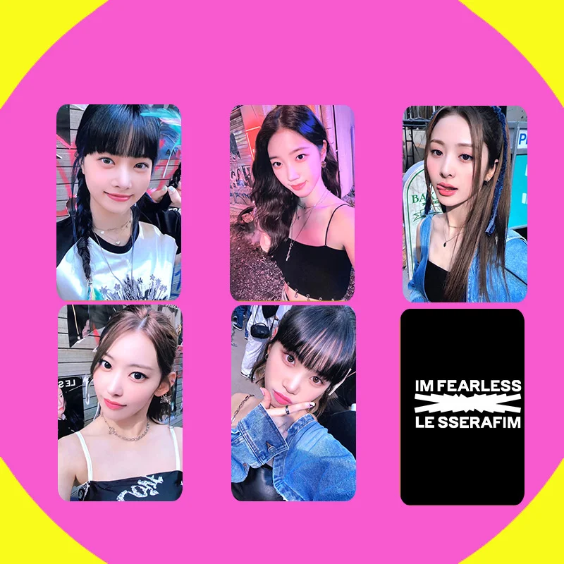 Kpop Lomo Card LE SSERAFIM Postcard Album New Photo Print Cards Korean Fashion Picture Fans Gifts Collection 5Pcs/Set
Kpop Lomo Card LE SSERAFIM Postcard Album New Photo Print Cards Korean Fashion Picture Fans Gifts Collection 5Pcs/Set