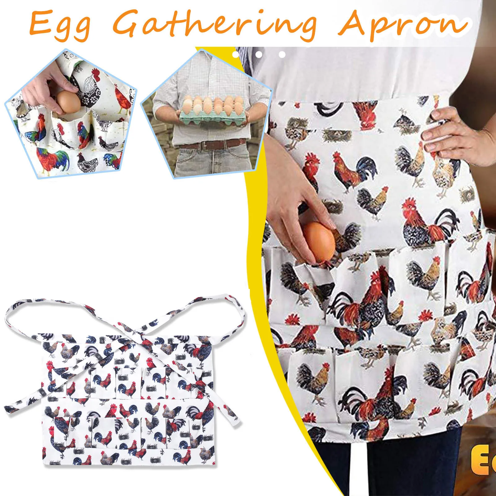 Фартук для сбора яиц с 12 глубокими карманами, надежный для сбора яиц, рабочее место для фермы
Фартук для сбора яиц с 12 глубокими карманами, надежный для сбора яиц, рабочее место для фермы