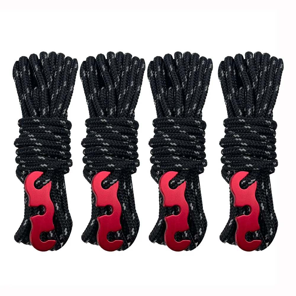 4Mx3.5MM Tent Wind Ropes Reflective Ropes Paracord Adjusters Tent Tensioner for Outdoor Camping Hiking Backpacking Pack of 4
4Mx3.5MM Tent Wind Ropes Reflective Ropes Paracord Adjusters Tent Tensioner for Outdoor Camping Hiking Backpacking Pack of 4