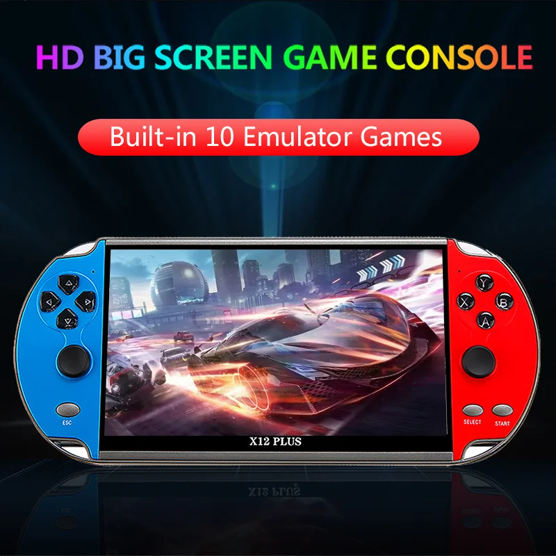 Игровая консоль Portable X7/X12 Plus с экраном HD 4,3/5,1/7,1 дюймов, ридер аудио и видео классический, Plus Built-in10000 CE
Игровая консоль Portable X7/X12 Plus с экраном HD 4,3/5,1/7,1 дюймов, ридер аудио и видео классический, Plus Built-in10000 CE
