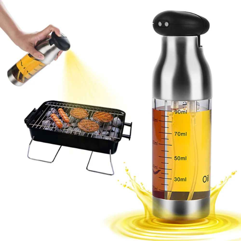 2 In 1 Oil Sprayer Double Nozzle Split Bottle Body Stainless Steel Oil Dispenser Condiment Bottle Dispenser Kitchen Tool
2 In 1 Oil Sprayer Double Nozzle Split Bottle Body Stainless Steel Oil Dispenser Condiment Bottle Dispenser Kitchen Tool