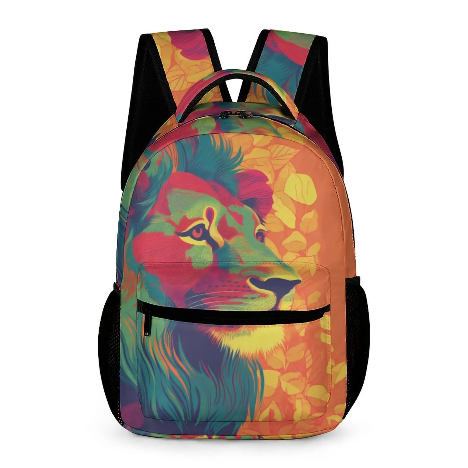 Lion Backpack Neo Fauvism Cover Art Camping Backpacks Women Cute School Bags Colorful Print Rucksack
Lion Backpack Neo Fauvism Cover Art Camping Backpacks Women Cute School Bags Colorful Print Rucksack