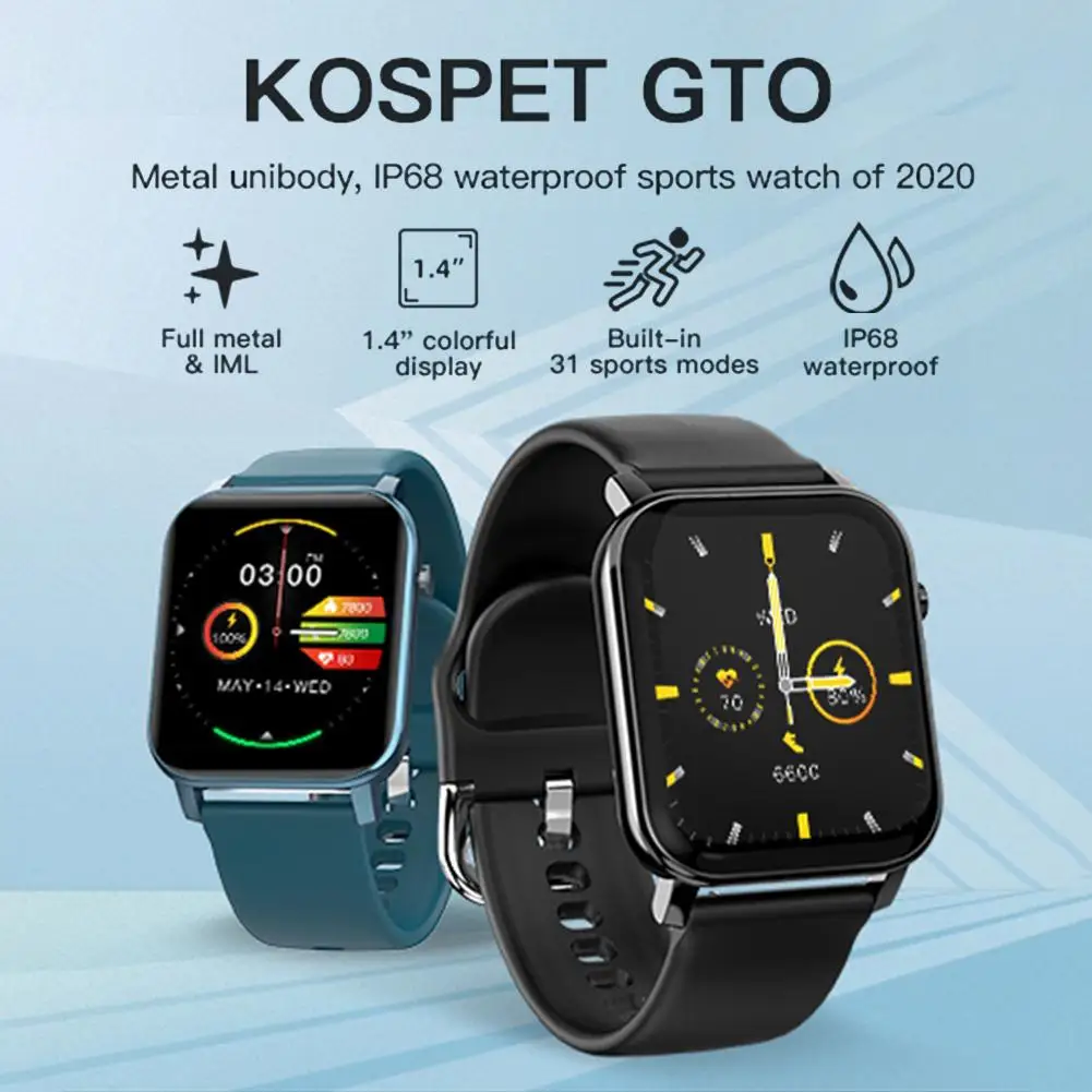 KOSPET 4.2 Buletooth GTO Smart Watch 1.4-inch Iml Technology 31 Kinds Of Multi-sports Mode Fitness Tracker
KOSPET 4.2 Buletooth GTO Smart Watch 1.4-inch Iml Technology 31 Kinds Of Multi-sports Mode Fitness Tracker