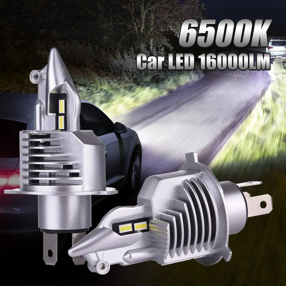 2Pcs 120W Car H4 LED Headlamp Bulb 8V-48V 12000LM High and Low Beam 6500K White Super Bright LED Bulb for Automobile Motorcycle
2Pcs 120W Car H4 LED Headlamp Bulb 8V-48V 12000LM High and Low Beam 6500K White Super Bright LED Bulb for Automobile Motorcycle
