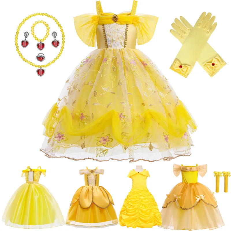 Halloween Costumes Kid Princess Cosplay Yellow Dress Drama Disguise Baby Girl Carnival Dressing Up Clothes for Christmas
Halloween Costumes Kid Princess Cosplay Yellow Dress Drama Disguise Baby Girl Carnival Dressing Up Clothes for Christmas