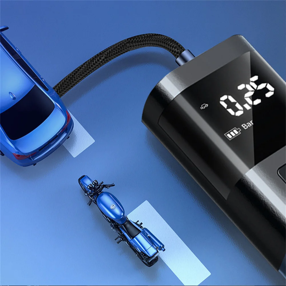 Motorcycle Air Pump Intelligent Digital Display Preset Tire Pressure 12V Wireless Tyre Inflator Portable Moto Inflatable Tool
Motorcycle Air Pump Intelligent Digital Display Preset Tire Pressure 12V Wireless Tyre Inflator Portable Moto Inflatable Tool