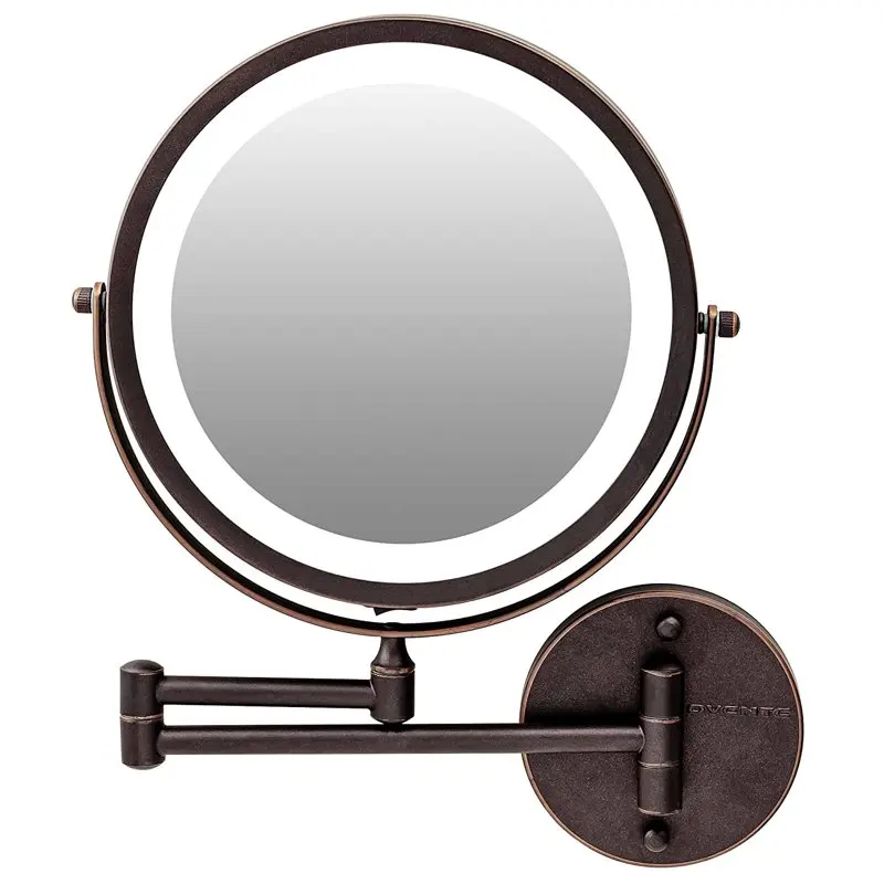 Lighted Wall Mount Makeup Mirrors 8.5 Inch 1X 7X Magnifier Circular LED Double Side 360 Degree Extending Control Folding Arm Bat
Lighted Wall Mount Makeup Mirrors 8.5 Inch 1X 7X Magnifier Circular LED Double Side 360 Degree Extending Control Folding Arm Bat