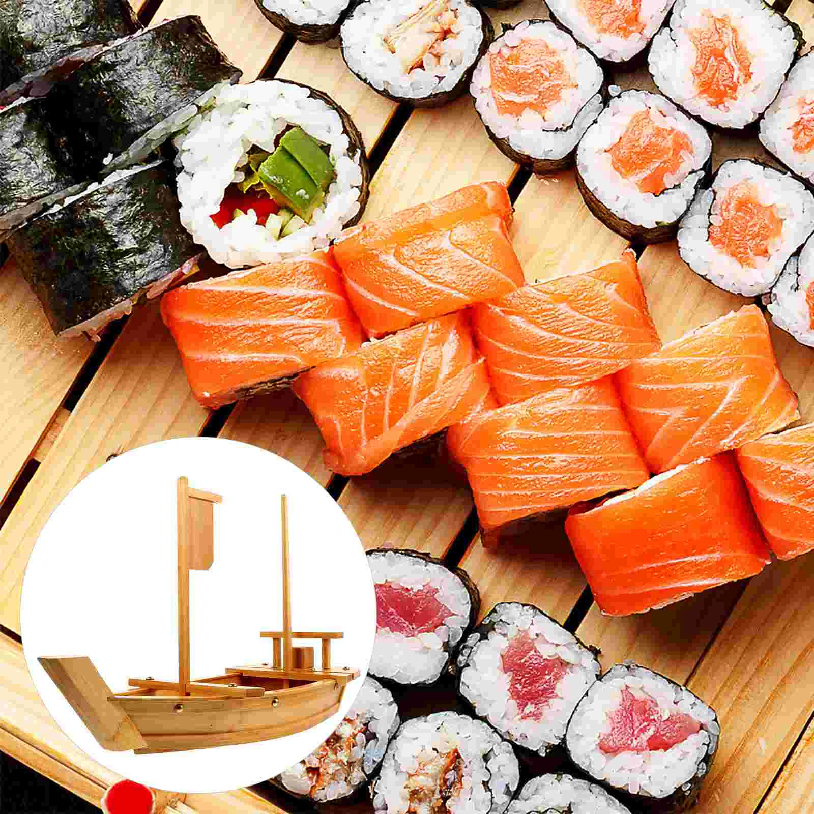 

Тарелка для суши, деревянный поднос в форме лодки, бамбуковое блюдо в японском и корейском стиле, блюдо для сашими