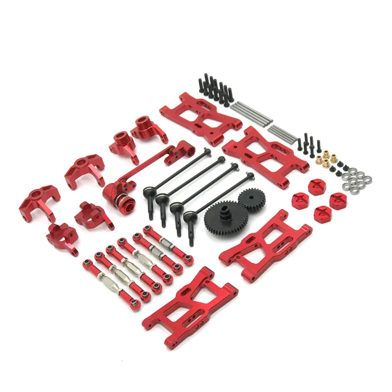 For WLtoys 124018 124019 144001 RC Car Parts Metal Upgrade Kit Drive Shaft Pull Rod Swing Arm Steering Cup Gear
For WLtoys 124018 124019 144001 RC Car Parts Metal Upgrade Kit Drive Shaft Pull Rod Swing Arm Steering Cup Gear