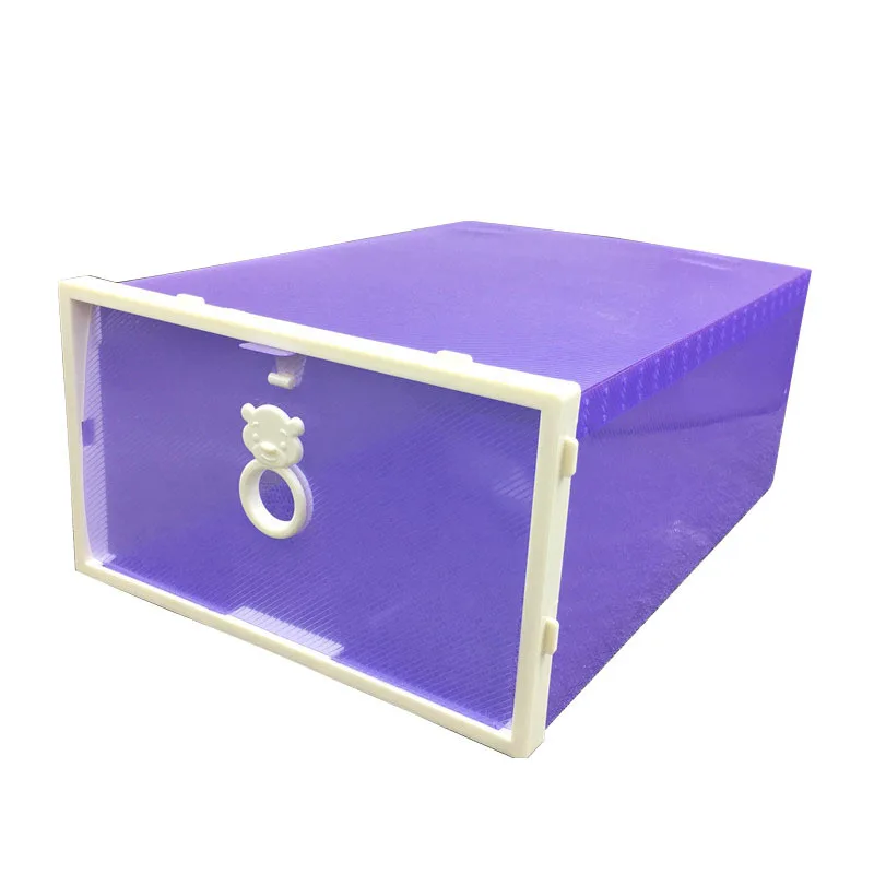 

Z4239 Sliding Door Plastic Thickened Transparent Shoe Box Combination Drawer Storage Supplies