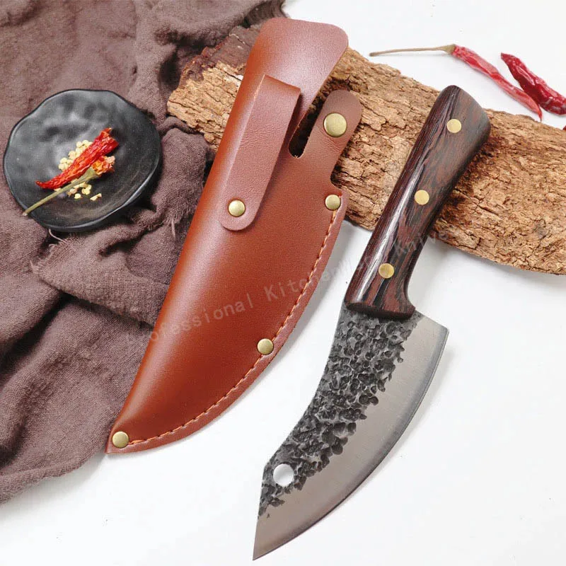 Hand-forged boning knife Meat cleaver Butcher knife Outdoor Meat Chopping Knife Serbian Chef Slicing Cutter Knife Cooking Tools
Hand-forged boning knife Meat cleaver Butcher knife Outdoor Meat Chopping Knife Serbian Chef Slicing Cutter Knife Cooking Tools