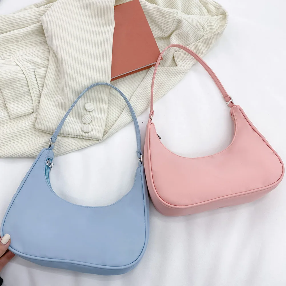 Nylon Fashion Shoulder Underarm Hobos Bag for Women 2022 New Casual Lady Zipper Small Purse Top-handle Girl Baguette Bag Handbag
Nylon Fashion Shoulder Underarm Hobos Bag for Women 2022 New Casual Lady Zipper Small Purse Top-handle Girl Baguette Bag Handbag