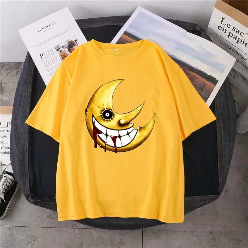Classic Anime Soul Eater Moon Printed T-Shirt O-Neck 100% Cotton Casual Unisex Short Sleeve Daily Fashion Simple Hip Hop Top
Classic Anime Soul Eater Moon Printed T-Shirt O-Neck 100% Cotton Casual Unisex Short Sleeve Daily Fashion Simple Hip Hop Top