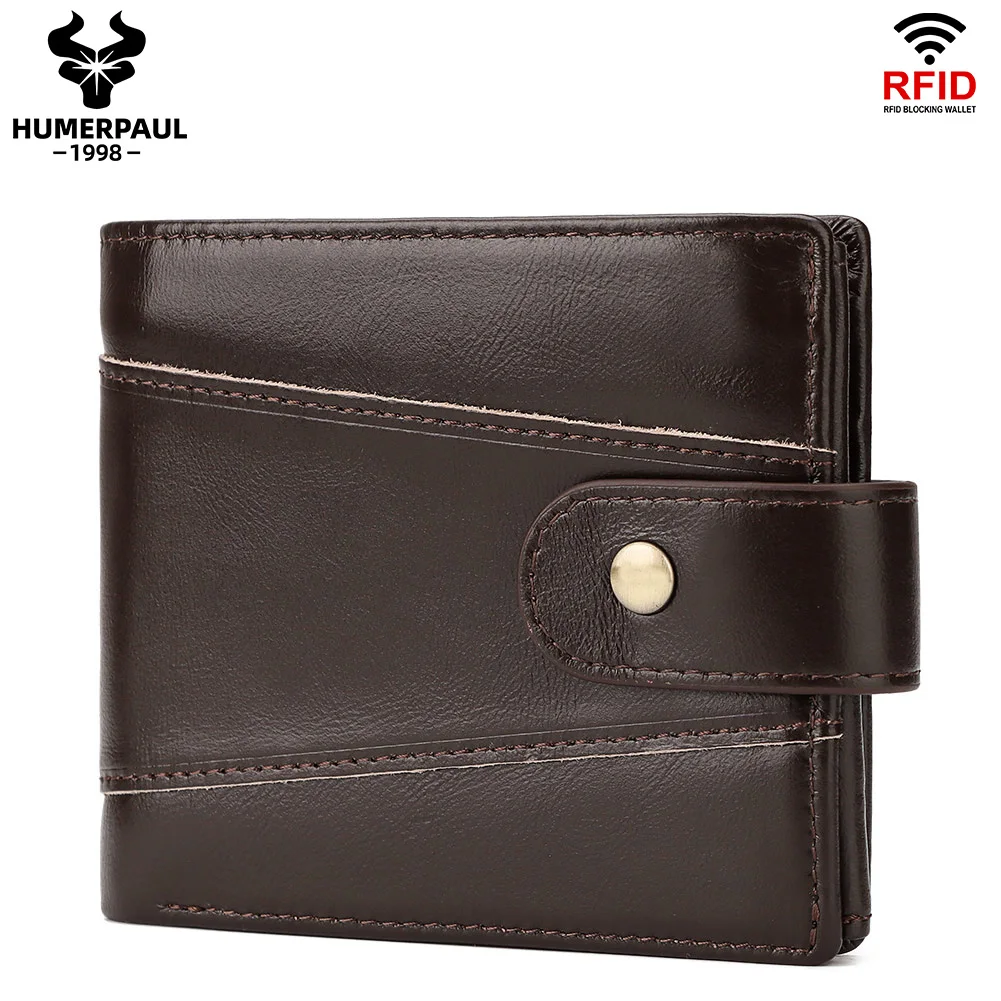 Genuine Leather Men Wallet RFID Blocking Multi-card Holder Large Capacity Purse Business Clutch Bag For Women With Zipper Pocket
Genuine Leather Men Wallet RFID Blocking Multi-card Holder Large Capacity Purse Business Clutch Bag For Women With Zipper Pocket
