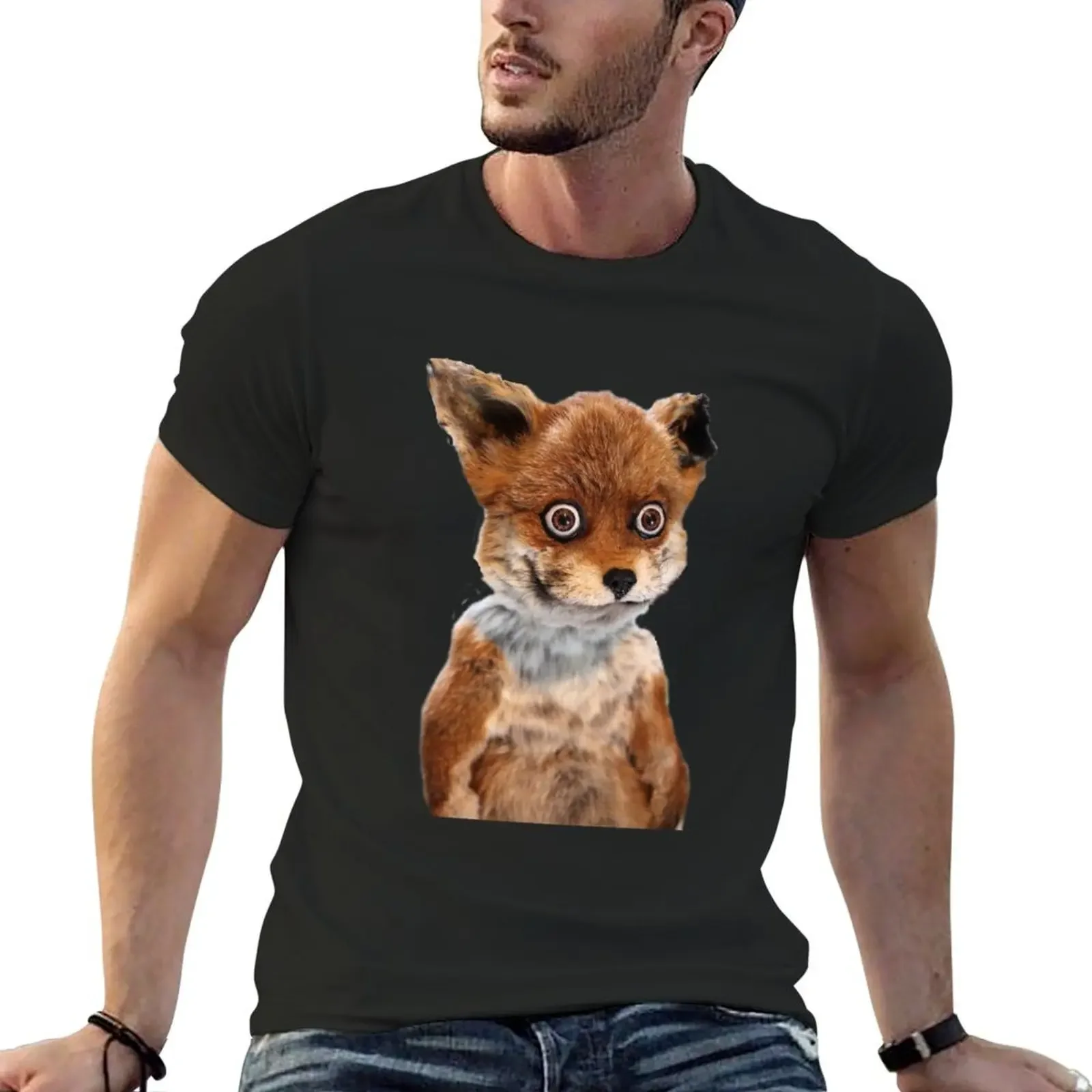Футболка GEOFF STONED FOX TAXIDERMY MEME ADELE MORSE футболка большого размера на заказ винтажные