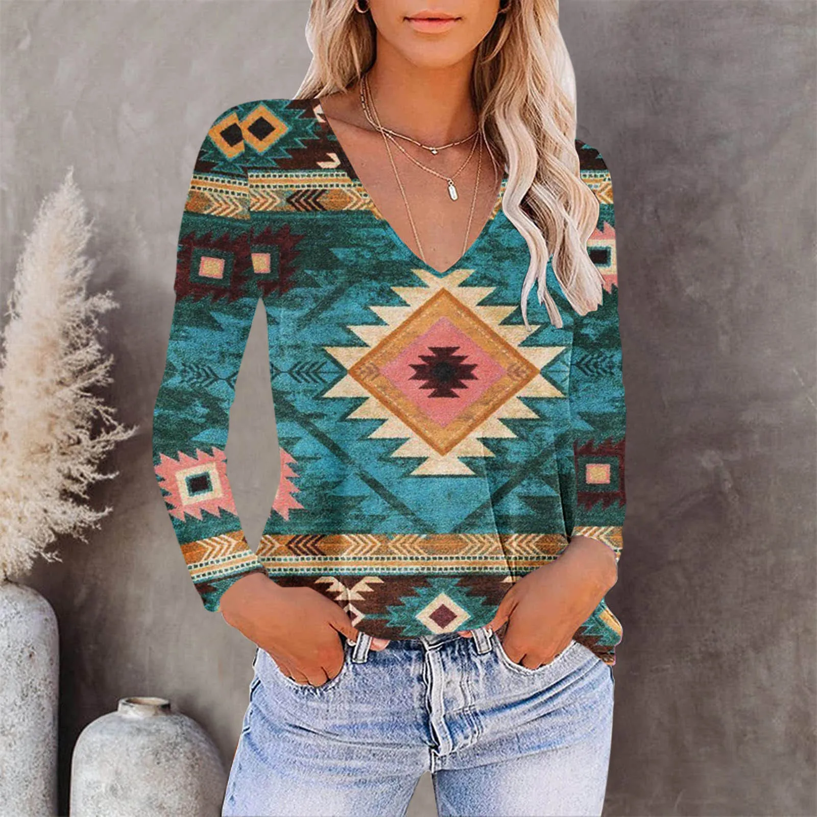 Blouse For Womens Casual Summer Tops Floral Long Sleeve V Neck Tee Red Full Sleeve Undershirt Red Long Sleeve Blouse Dressy
Blouse For Womens Casual Summer Tops Floral Long Sleeve V Neck Tee Red Full Sleeve Undershirt Red Long Sleeve Blouse Dressy