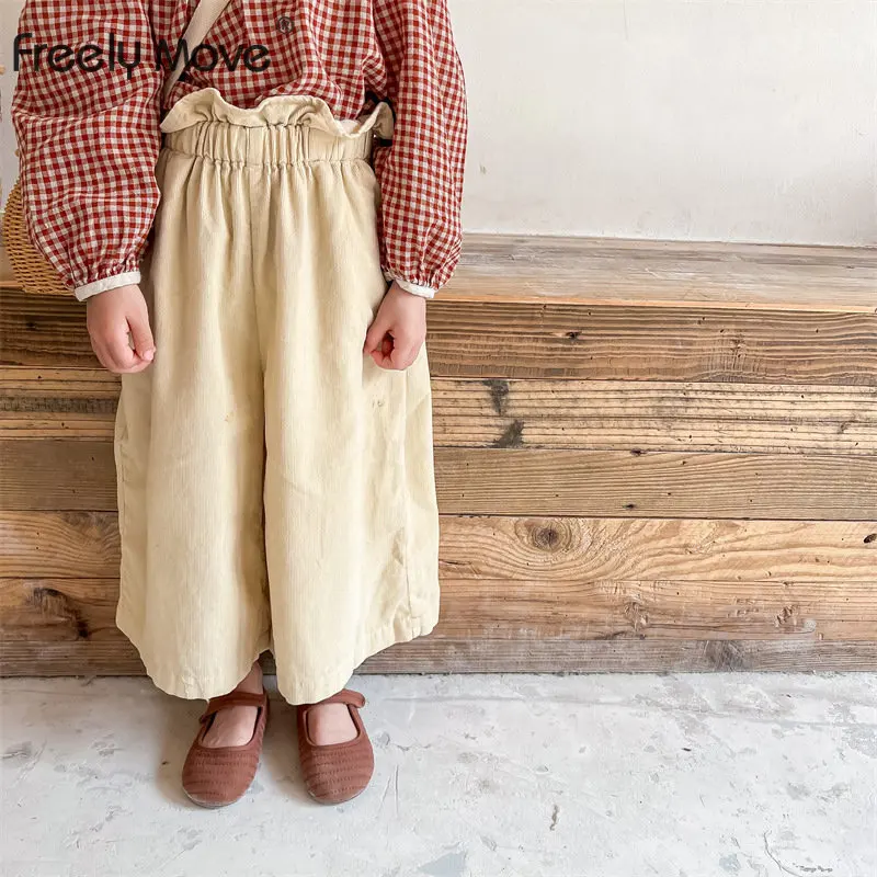 2023 New Children Summer Pants Loose Korea Style Ruffles Solid Wide Leg Trousers for Girls Kids Clothing Girls Pants
2023 New Children Summer Pants Loose Korea Style Ruffles Solid Wide Leg Trousers for Girls Kids Clothing Girls Pants