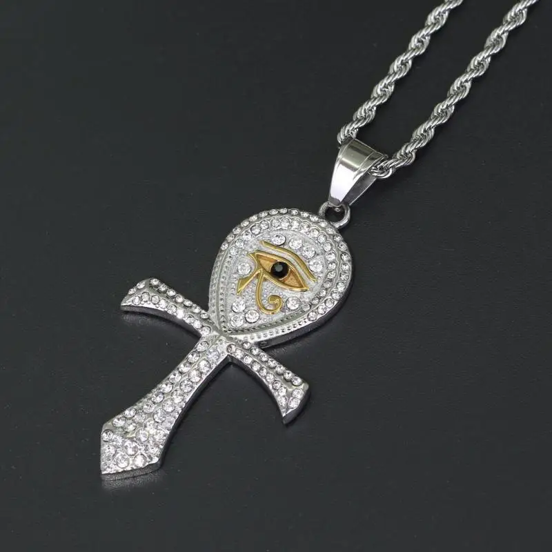 Trendy Jewelry Personality Simple Men's Necklace Cross Eye of Horus Pendant Creative Jewelry Gift for Men
Trendy Jewelry Personality Simple Men's Necklace Cross Eye of Horus Pendant Creative Jewelry Gift for Men