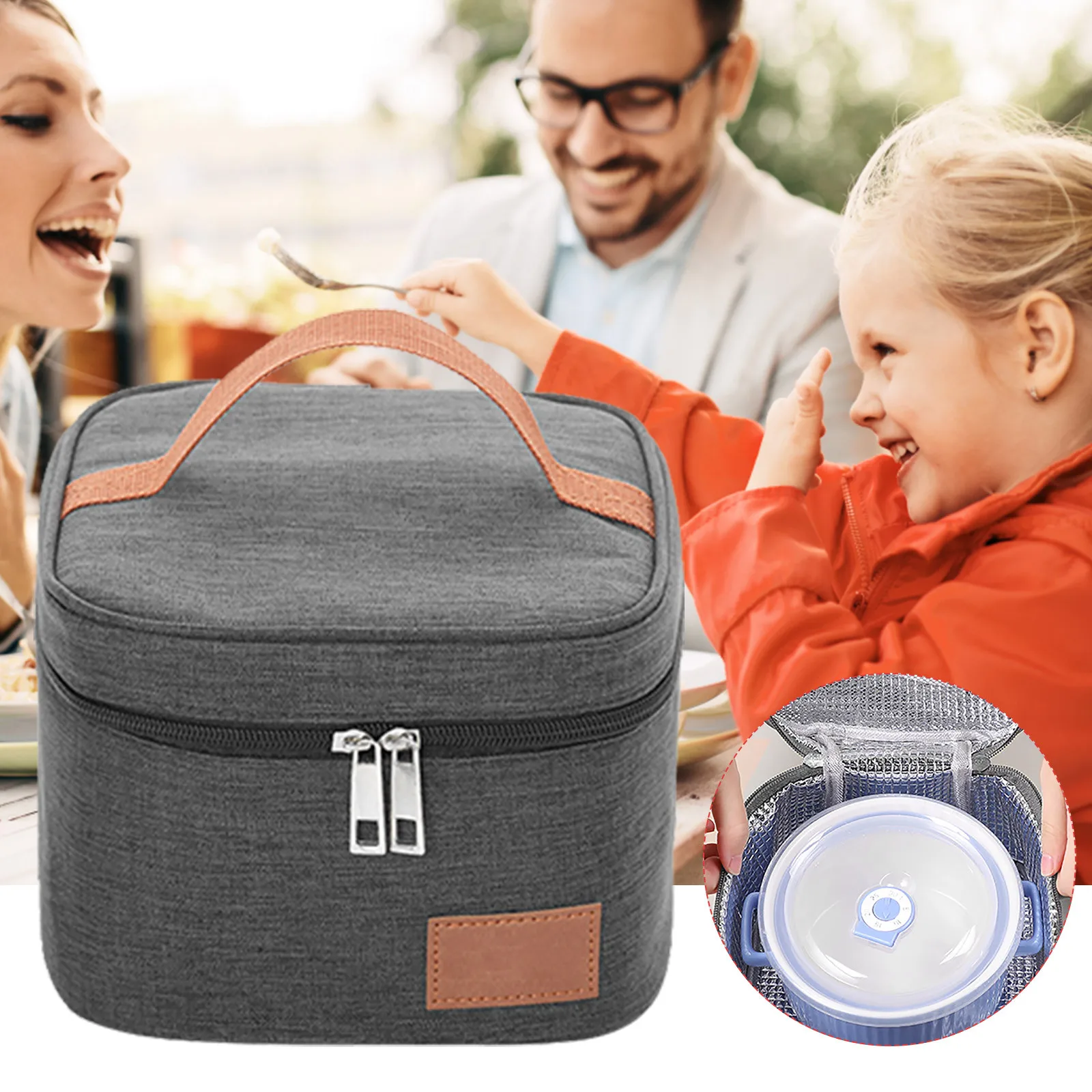 Insulated Lunch Bag Canvas Square-Shaped Picnic Bags Portable Lunch Box Thermal Insulation Ice Pack Tote Food Storage For Work
Insulated Lunch Bag Canvas Square-Shaped Picnic Bags Portable Lunch Box Thermal Insulation Ice Pack Tote Food Storage For Work