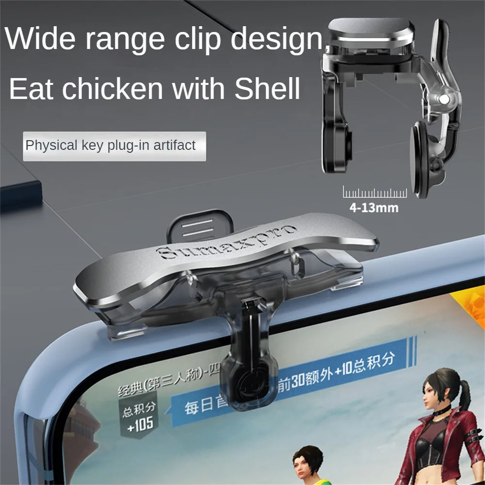 Black Shooter Joystick Back Clip Universal Gamepad Trigger Faster Shooting Four-finger Linkage For Most Mobile Phones Small
Black Shooter Joystick Back Clip Universal Gamepad Trigger Faster Shooting Four-finger Linkage For Most Mobile Phones Small