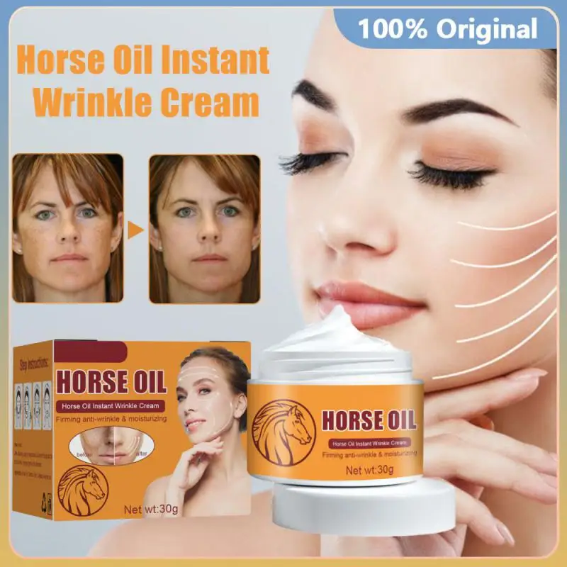 Horse Oil Face Cream Instant Wrinkle Remover Firming Anti Aging Lifting Moisturizing Facial Cream Remove Fineline Beauty Care 
Horse Oil Face Cream Instant Wrinkle Remover Firming Anti Aging Lifting Moisturizing Facial Cream Remove Fineline Beauty Care