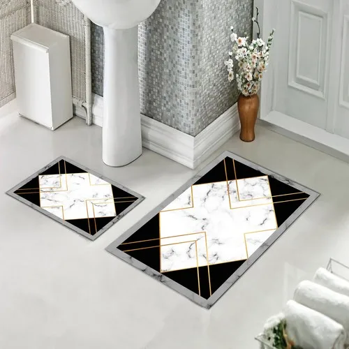 Коврик для ванной с двумя сиденьями для унитаза, с нескользящей нижней частью
Коврик для ванной с двумя сиденьями для унитаза, с нескользящей нижней частью