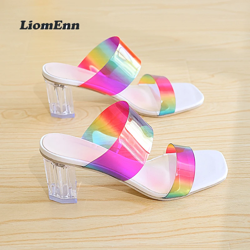 PVC Transparent Heel Slippers Women 2022 Trend Summer Clear Heels Sandals Women Slides Sexy Elegant Party Wedding Shoes Size 43
PVC Transparent Heel Slippers Women 2022 Trend Summer Clear Heels Sandals Women Slides Sexy Elegant Party Wedding Shoes Size 43