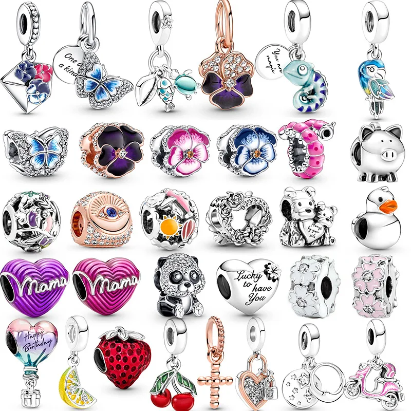 Fashion Blue Butterfly Mothers' Day Cartoon Animals Beads Fit Original Charms Dangle Pendant DIY Bracelet Women Jewelry
Fashion Blue Butterfly Mothers' Day Cartoon Animals Beads Fit Original Charms Dangle Pendant DIY Bracelet Women Jewelry