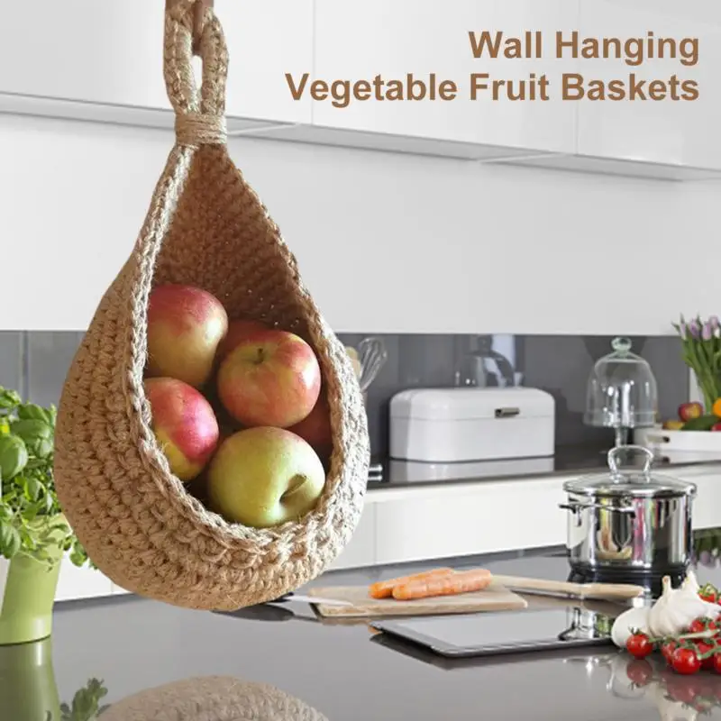 Wall Hanging Vegetable and Fruit Basket Natural Wicker Woven Fruit Basket Kitchen Table Wall Hanging Storage Basket Dry Shelf
Wall Hanging Vegetable and Fruit Basket Natural Wicker Woven Fruit Basket Kitchen Table Wall Hanging Storage Basket Dry Shelf