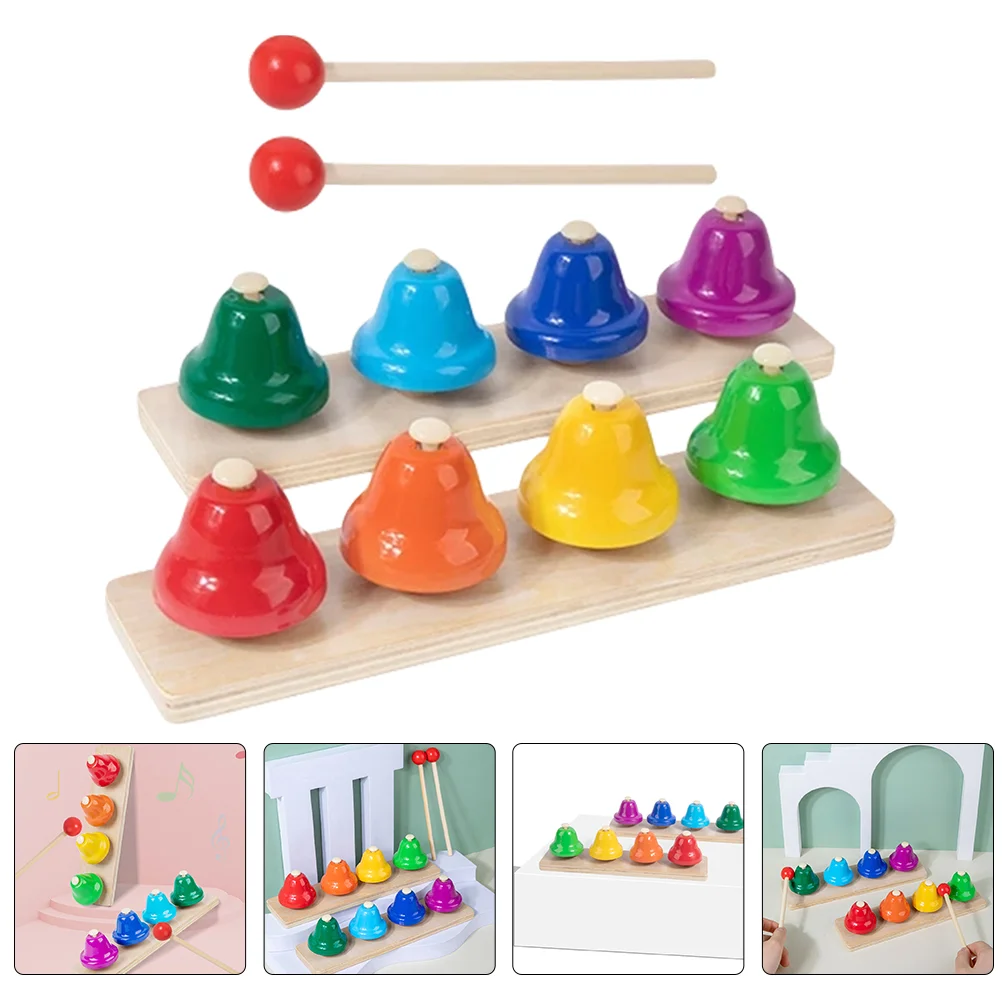 

Octave Bell 8 Note Metal Hand Percussion Instrument Kids Music Instruments Desk Bells Eight Tone Toys Puzzle