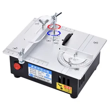 96W Mini Multifunctional Table Saw Electric Desktop Saws Woodworking Bench Lathe Cutter Machine Small Household DIY Cutting Tool