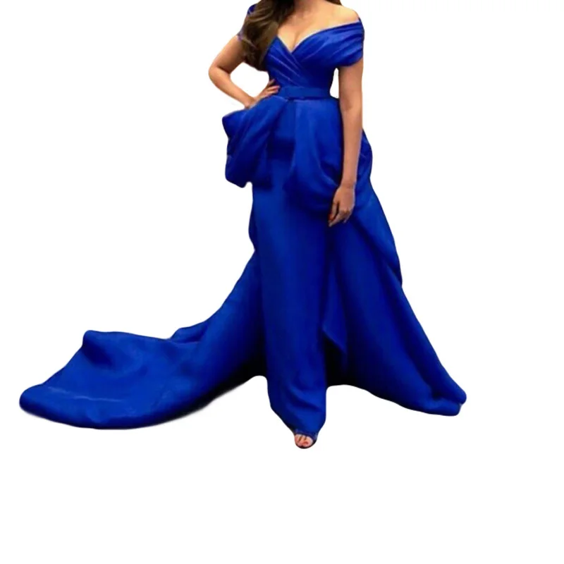 2018 robe de soiree Saudi Arabia Royal Blue Prom sexy v neck evening party gown vestdio de festa mother of the bride dresses
2018 robe de soiree Saudi Arabia Royal Blue Prom sexy v neck evening party gown vestdio de festa mother of the bride dresses