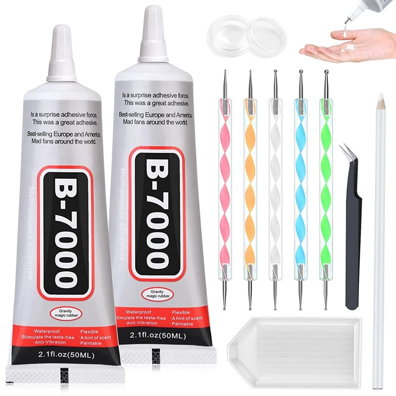 B-7000 Clear Glue Adhesive For Crafting, Art Dotting Stylus Pens For DIY Rhinestone Jewelry Bead Making
B-7000 Clear Glue Adhesive For Crafting, Art Dotting Stylus Pens For DIY Rhinestone Jewelry Bead Making