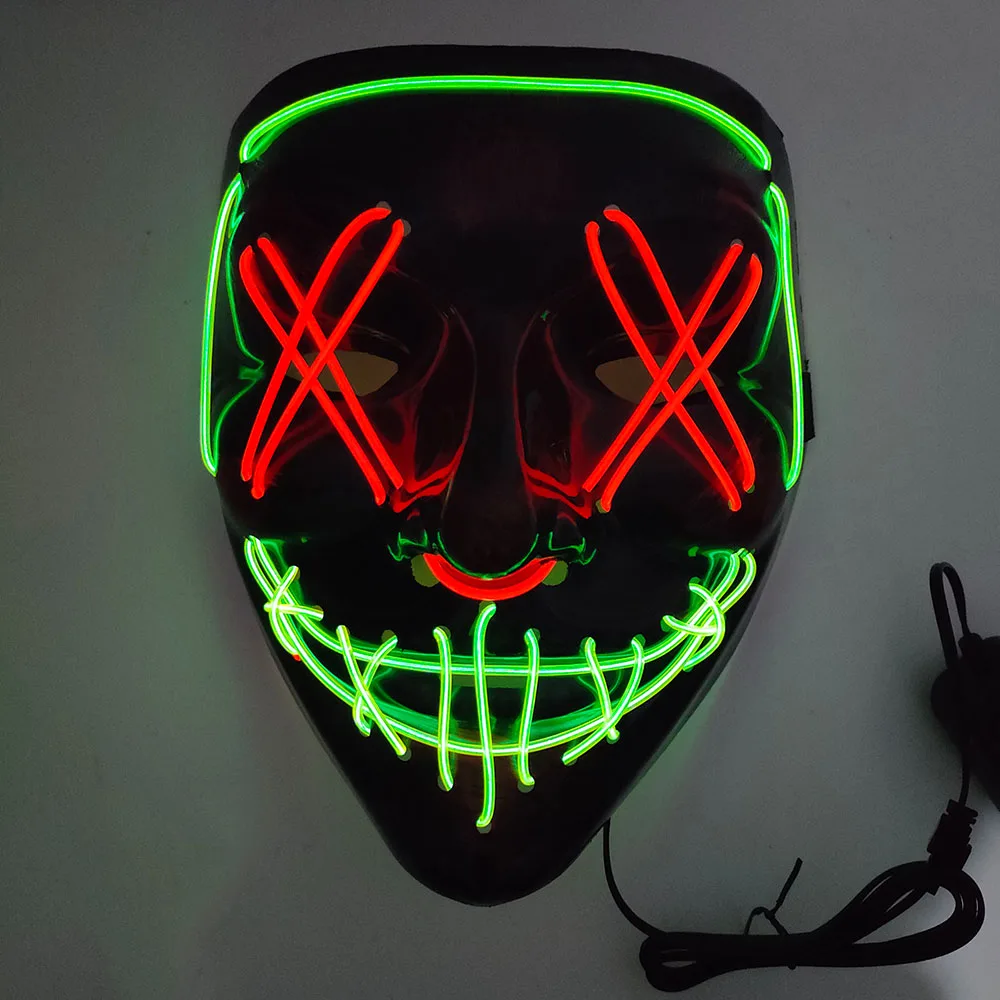 Halloween LED Scary Mask Party Horror Double Color Masquerade Light Glow in the Dark
Halloween LED Scary Mask Party Horror Double Color Masquerade Light Glow in the Dark