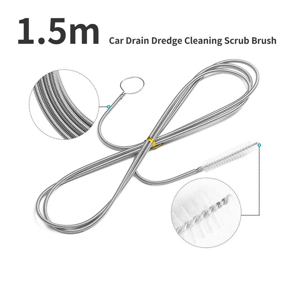 150CM Car Drain Dredge Cleaning Set Long Flexible Refrigerator Scrub Brush Water Dredging Tool Water Tube Cleaning Coil Brush
150CM Car Drain Dredge Cleaning Set Long Flexible Refrigerator Scrub Brush Water Dredging Tool Water Tube Cleaning Coil Brush