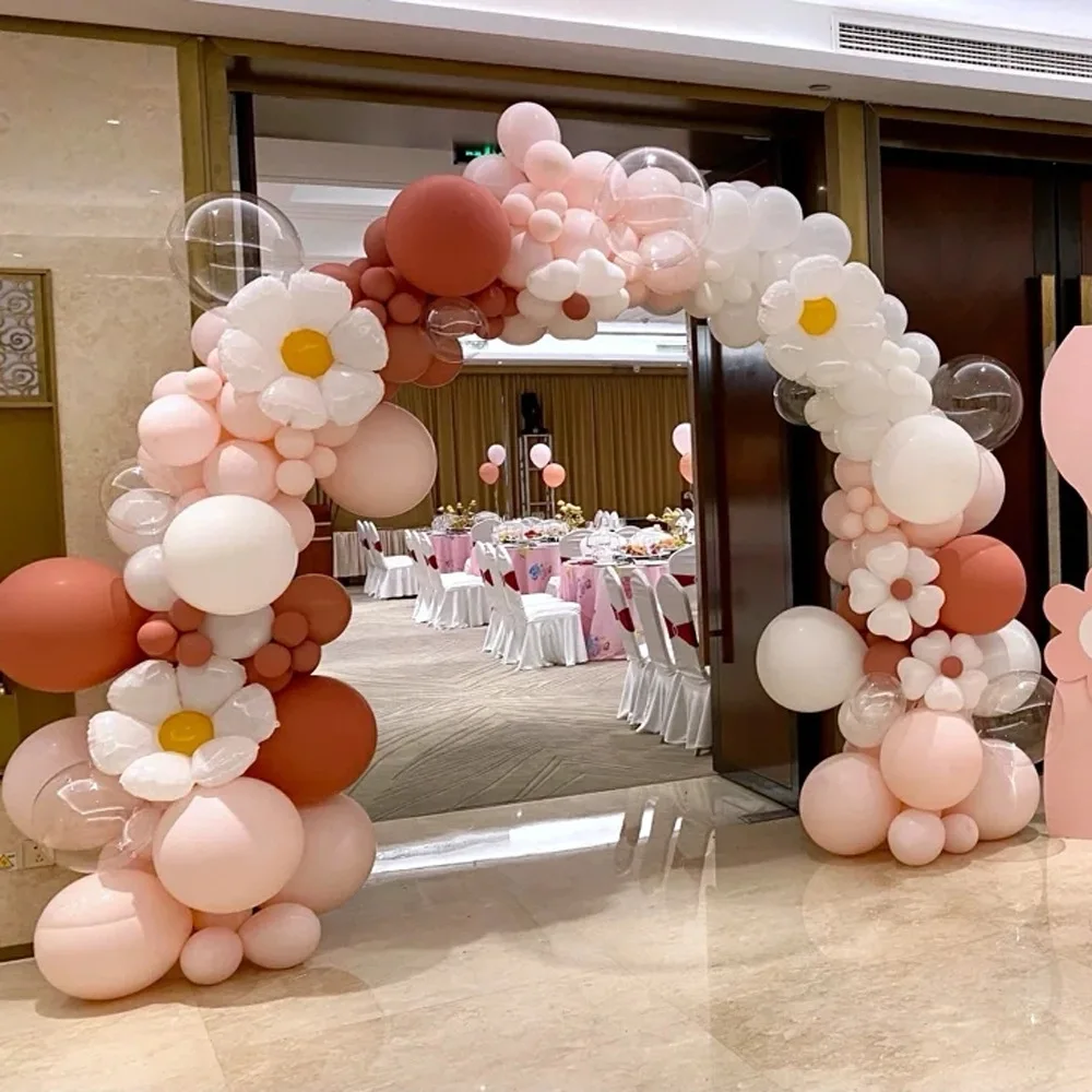 Vintage Bean Paste Daisy Balloon Arch Wreath Kit Floral Flower Helium Balloon Party Decoration for Birthday Wedding Baby Shower
Vintage Bean Paste Daisy Balloon Arch Wreath Kit Floral Flower Helium Balloon Party Decoration for Birthday Wedding Baby Shower