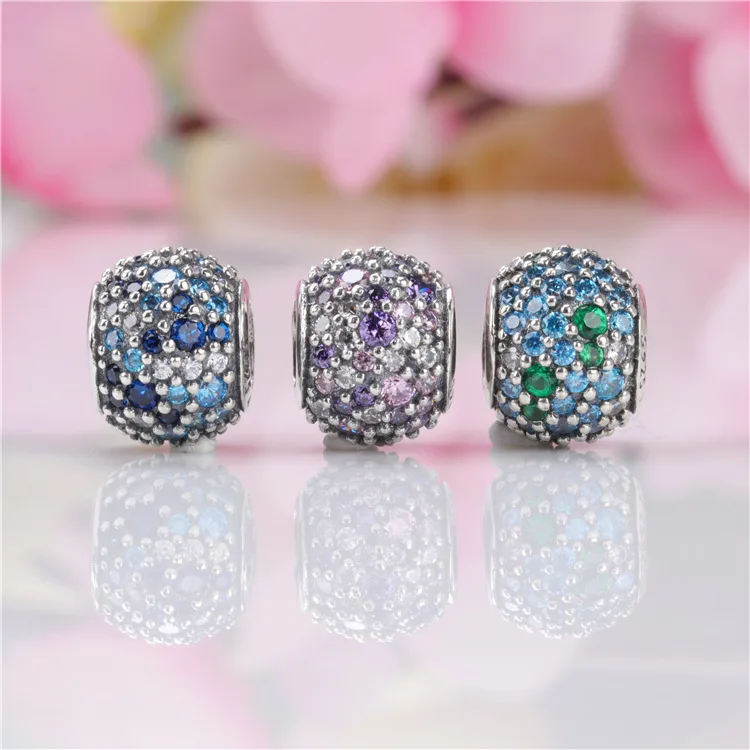 Genuine 925 sterling silver Colorful zircon beads fit original bracelet DIY Jewelry
Genuine 925 sterling silver Colorful zircon beads fit original bracelet DIY Jewelry