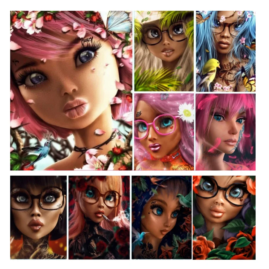 Новая коллекция 2023 5d кристальная алмазная живопись мультяшная Мода Женская Бриллиантовая Вышивка Набор для домашнего декора подарок Dotz
Новая коллекция 2023 5d кристальная алмазная живопись мультяшная Мода Женская Бриллиантовая Вышивка Набор для домашнего декора подарок Dotz