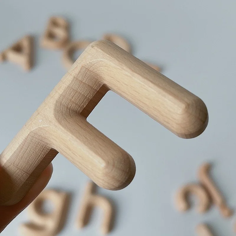 Beech Solid Wood Uppercase and Lowercase English Letter Set Building Blocks with Textured Log Cognitive English Enlightenment
Beech Solid Wood Uppercase and Lowercase English Letter Set Building Blocks with Textured Log Cognitive English Enlightenment