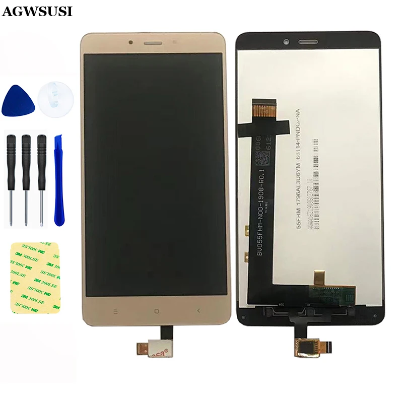 ЖК-сенсорный дигитайзер для Xiaomi Redmi Note 4 ЖК-дисплей с матричным датчиком MTK MediaTek Helio