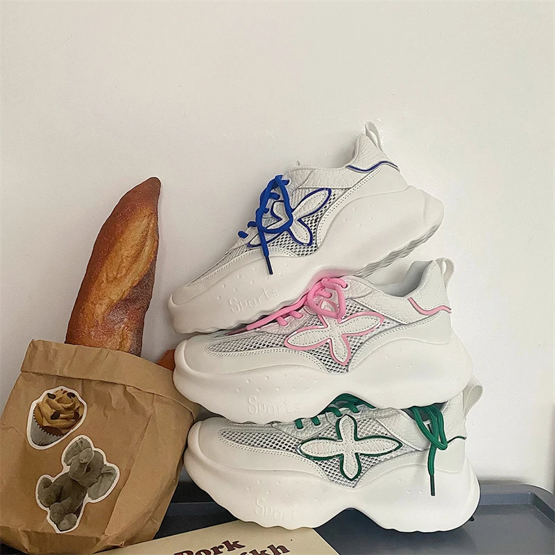 Brand Design Chunky Sneakers For Women 2022 White Platform Women's Sports Shoes Breathable Mesh Ladies Dad Shoes Sneakers Woman
Brand Design Chunky Sneakers For Women 2022 White Platform Women's Sports Shoes Breathable Mesh Ladies Dad Shoes Sneakers Woman
