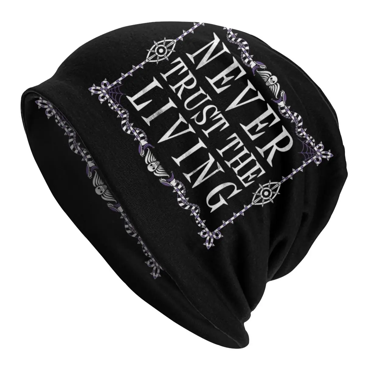 Unisex Winter Warm Bonnet Femme Knit Hats Street Never Trust The Living Beanie Cap Goth Occult Halloween Witch Quote Beanies Cap
Unisex Winter Warm Bonnet Femme Knit Hats Street Never Trust The Living Beanie Cap Goth Occult Halloween Witch Quote Beanies Cap